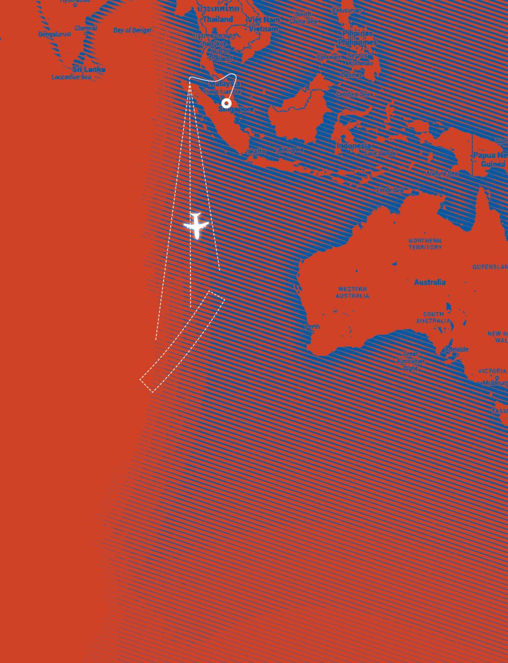 Illustration pour Vol  MH370  pour nulle part